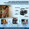 Mini Aire Acondicionado Portátil 3 en 1 con Luz LED
